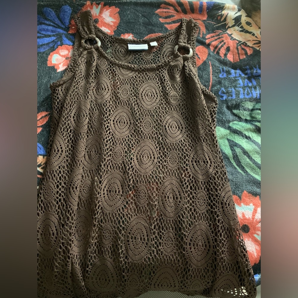 Brown coverup dress